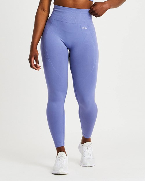 AYBL Balance V2 Seamless Leggings Azules | HLGVB4235