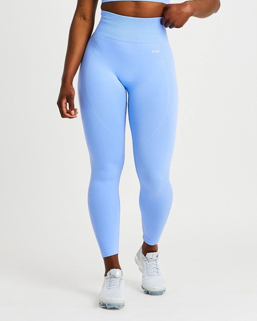 AYBL Balance V2 Seamless Leggings Azules | ZDLVR7941