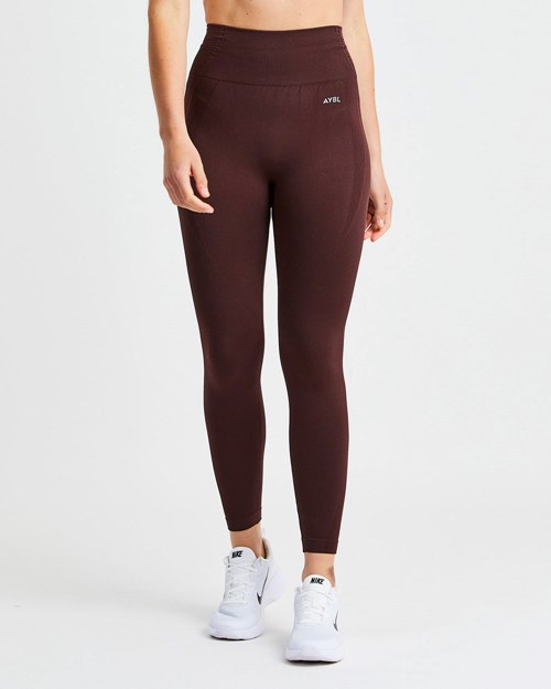 AYBL Balance V2 Seamless Leggings Chocolate Marrones | XCMBV7930