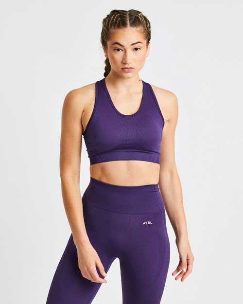 AYBL Balance V2 Seamless Sports Bra Moradas | DYAEW9056