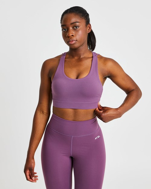 AYBL Core Sports Bra Moradas | COIWX4936