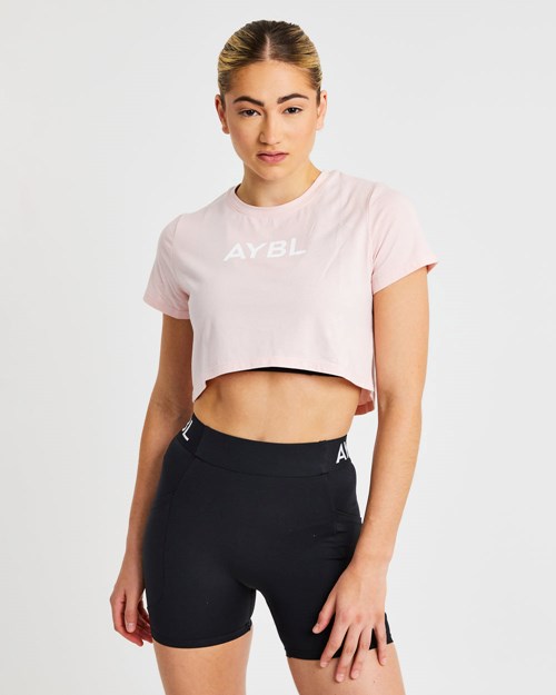 AYBL Crop T Shirt Rosas | LUGKR8397