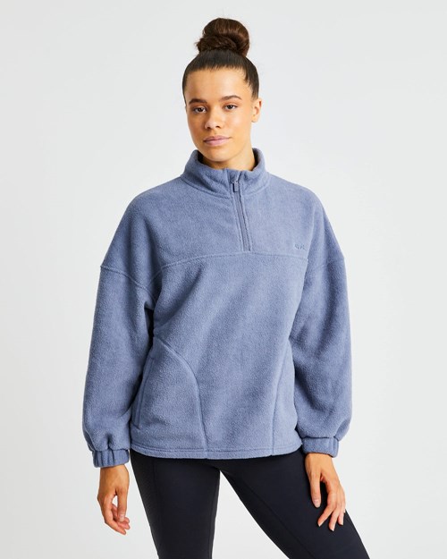 AYBL Effortless Oversized Fleece Azules | KUDJF5683