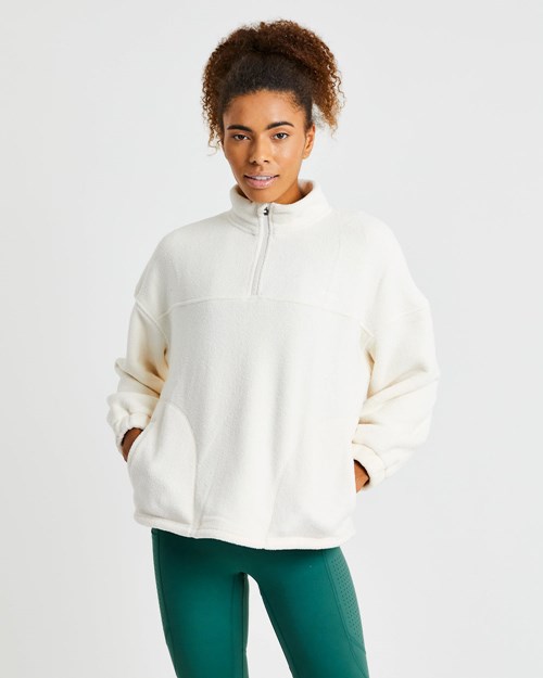 AYBL Effortless Oversized Fleece Creme | BTWYK6721