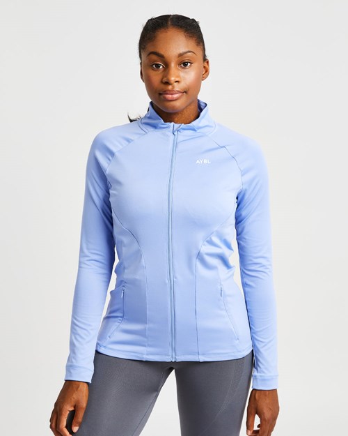 AYBL Effortless Zip Jacket Azules Claro | LJWGV5138