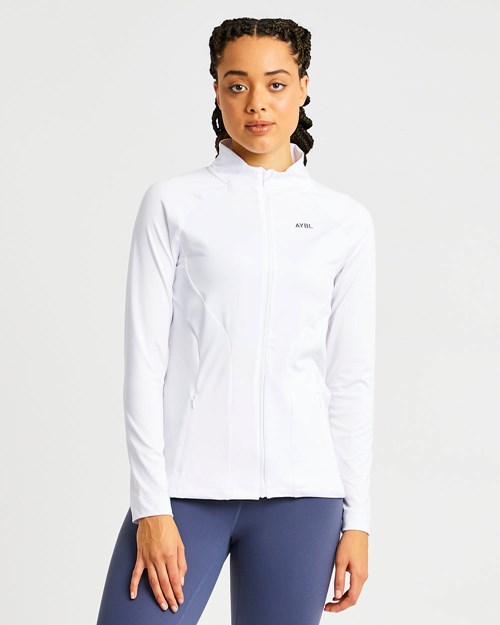 AYBL Effortless Zip Jacket Blancas | BRNCE6791