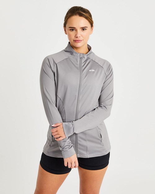 AYBL Effortless Zip Jacket Gris | VHECZ1965