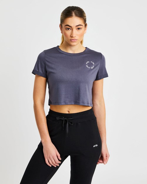 AYBL Element Crop Top Charcoal | NOFTH8360