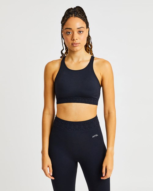 AYBL Elevate Seamless Sports Bra Negras | OURVH2953