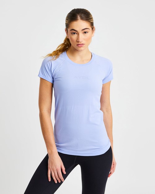 AYBL Embrace Seamless T Shirt Azules | PBTFE4136