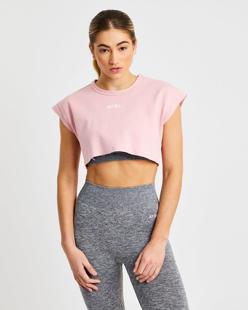 AYBL Entrenamiento Crop Top Rosas | LOGUW5813