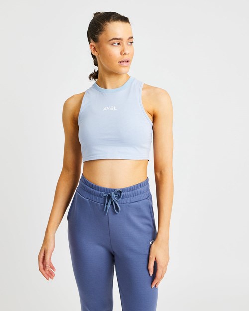 AYBL Entrenamiento Crop Vest Azules | JEGDW5268