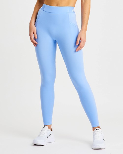 AYBL Entrenamiento Leggings Azules | VQUTL9154