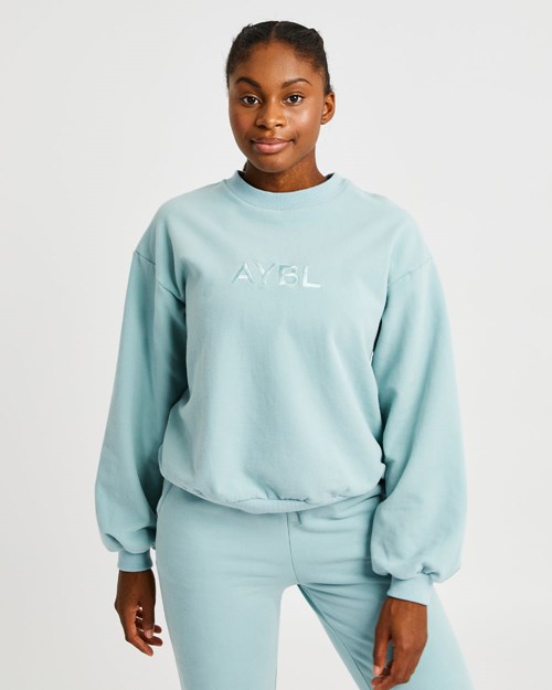 AYBL Everyday Oversized Sueter Soft Sage | LOUKM7846