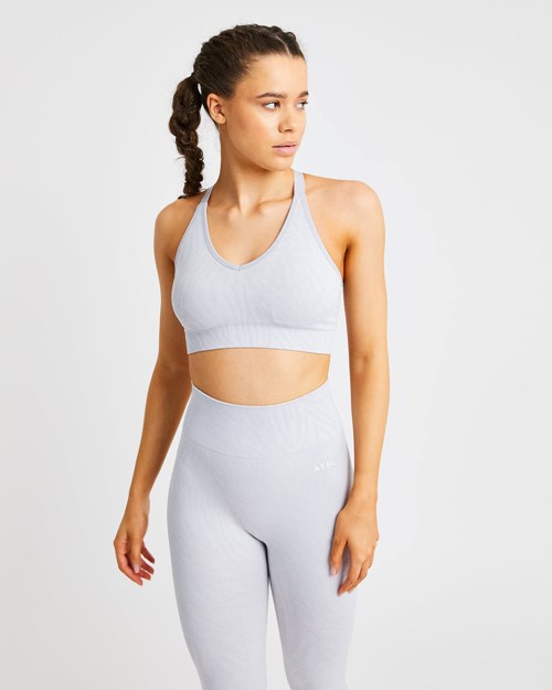 AYBL Evolve Animal Seamless Sports Bra Gris Claro | ISUTQ3892