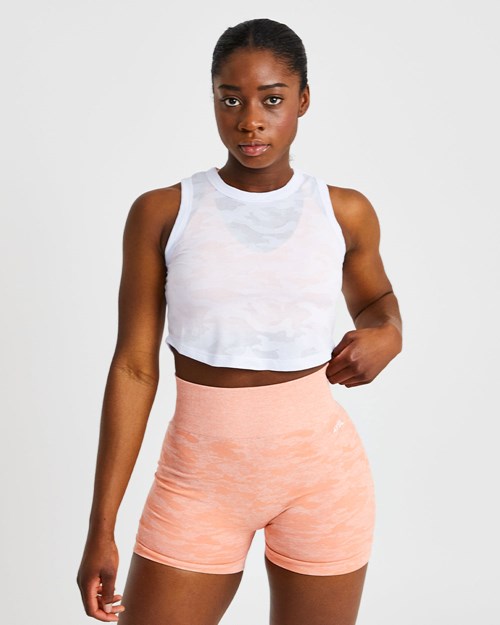 AYBL Evolve Camo Crop Vest Blancas | BOKWR5639