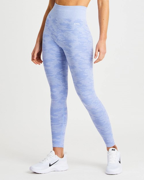 AYBL Evolve Camo Seamless Leggings Azules | GZNYL7489