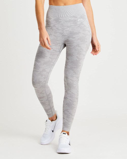 AYBL Evolve Camo Seamless Leggings Gris | MOKWY3156