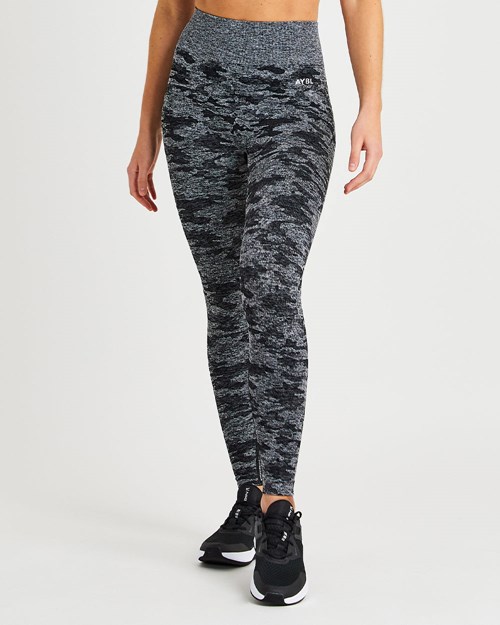 AYBL Evolve Camo Seamless Leggings Negras | GIZEY0385