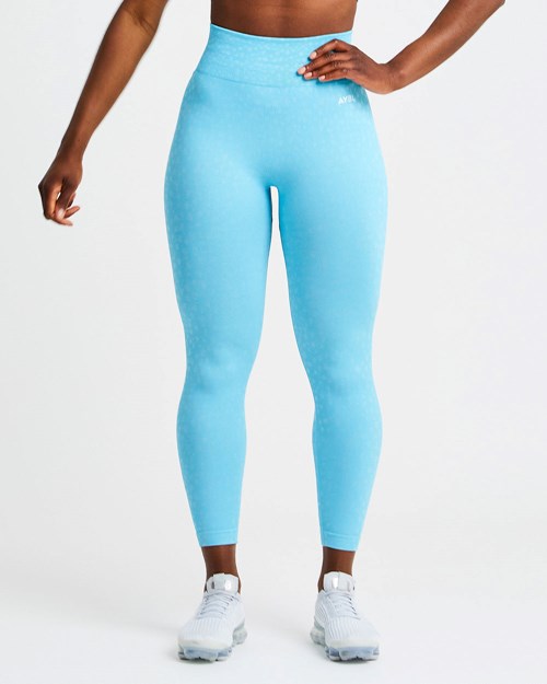 AYBL Evolve Speckle Seamless Leggings Azules Claro | FUGQB6095