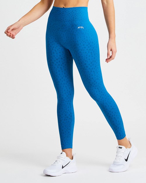 AYBL Evolve Speckle Seamless Leggings Azules | SFJVW8196