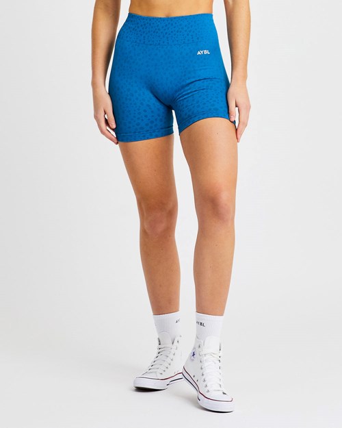 AYBL Evolve Speckle Seamless Shorts Azules | ZJETY4308