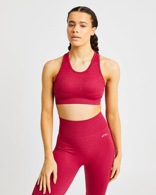 AYBL Evolve Speckle Seamless Sports Bra Raspberry | TSADC1605