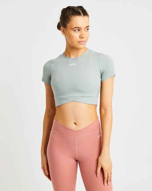 AYBL Flow Crop Top Verde | GQVAN3409