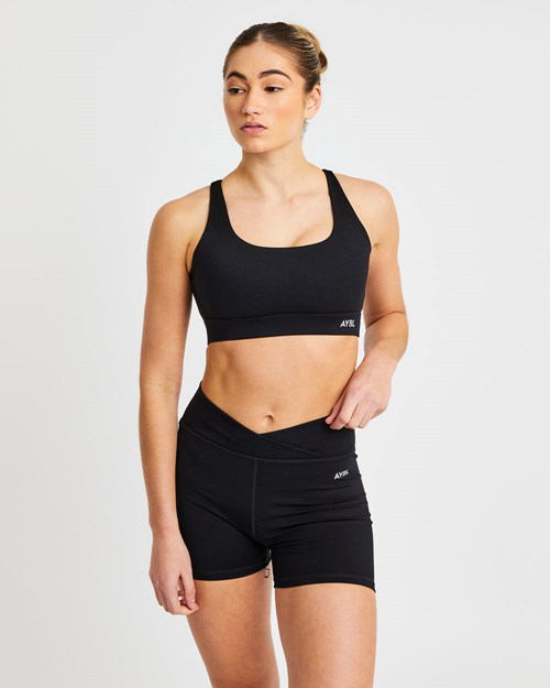 AYBL Flow Sports Bra Negras | DSXTA6420