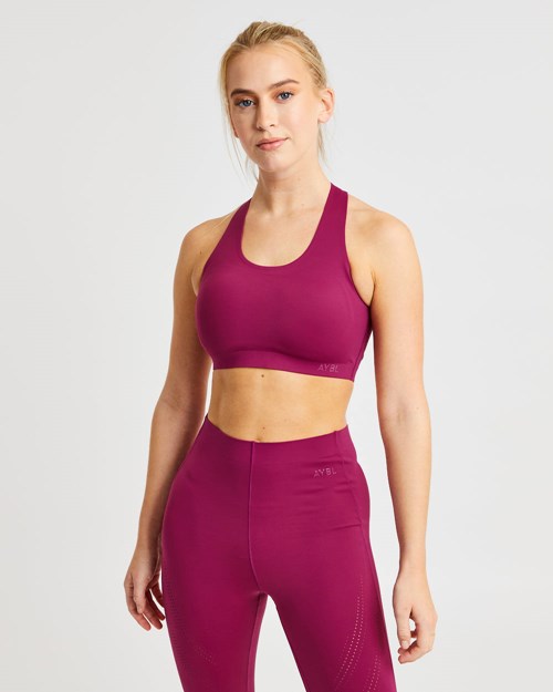 AYBL Fusion Sports Bra Berry Wine | PDZRY9350