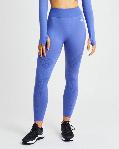 AYBL Ignite Seamless Leggings Azules | RUPVI0836