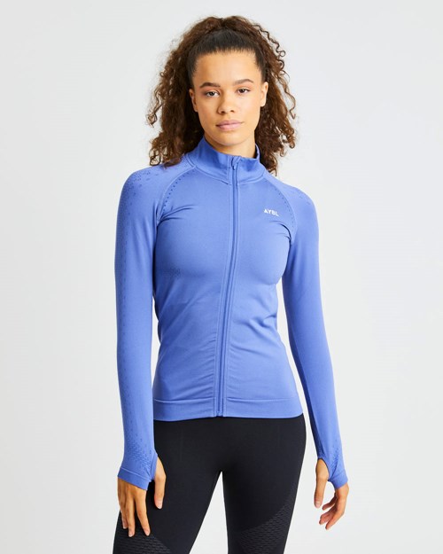 AYBL Ignite Seamless Zip Jacket Azules | MOUSI5071