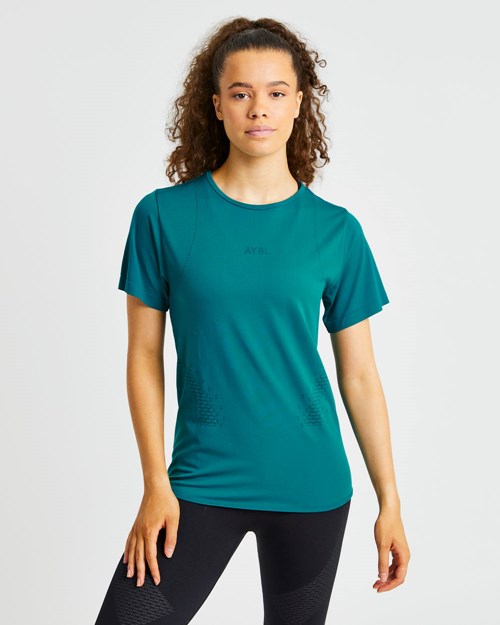 AYBL Ignite T Shirt Hyper Teal | PAMDH0867