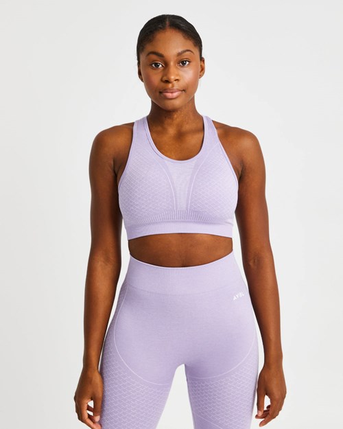 AYBL Impact Seamless Sports Bra Lilac | PMFCN7091