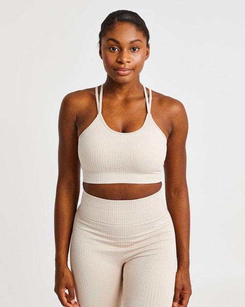 AYBL Luxe Seamless Sports Bra Sand | RBNWL4326