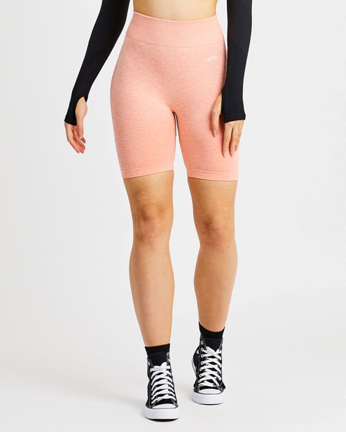 AYBL Motion Seamless Cycling Shorts Peach Marl | QYMSH2381