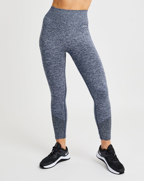 AYBL Motion Seamless Leggings Azul Marino | QEHPB2793