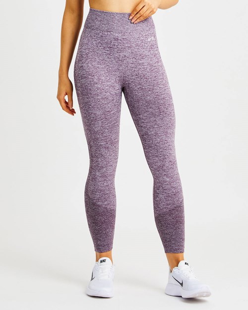 AYBL Motion Seamless Leggings Moradas | SLXAC7342