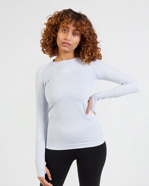 AYBL Motion Seamless Long Sleeve Top Azules | BQMHN1894