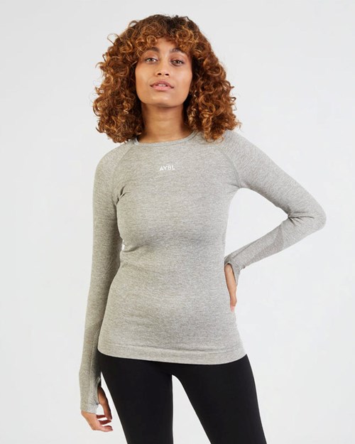 AYBL Motion Seamless Long Sleeve Top Kaki | CKBMJ4083