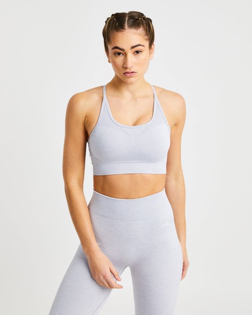 AYBL Motion Seamless Sports Bra Gris Claro | WITNJ2014