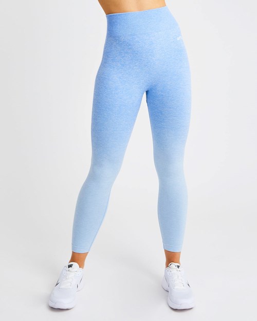 AYBL Pulse Ombré Seamless Leggings Azules | XOIZK8732