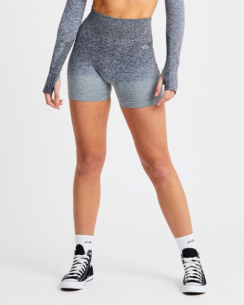 AYBL Pulse Ombré Seamless Shorts Gris | JNYLV2946