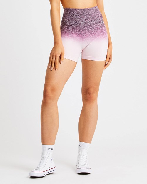 AYBL Pulse Ombré Seamless Shorts Plum | AWERO7092