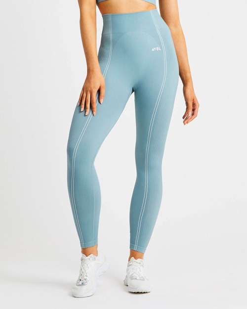 AYBL Reflex Seamless Leggings Teal | SJPGL3694