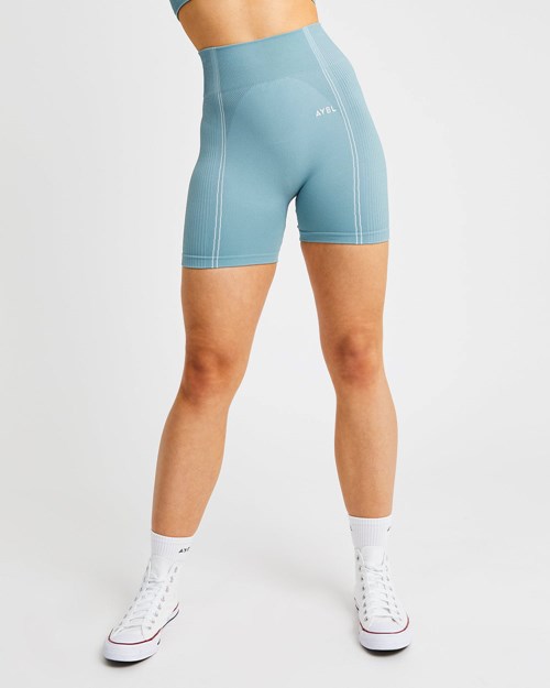 AYBL Reflex Seamless Shorts Teal | KGIJN4019