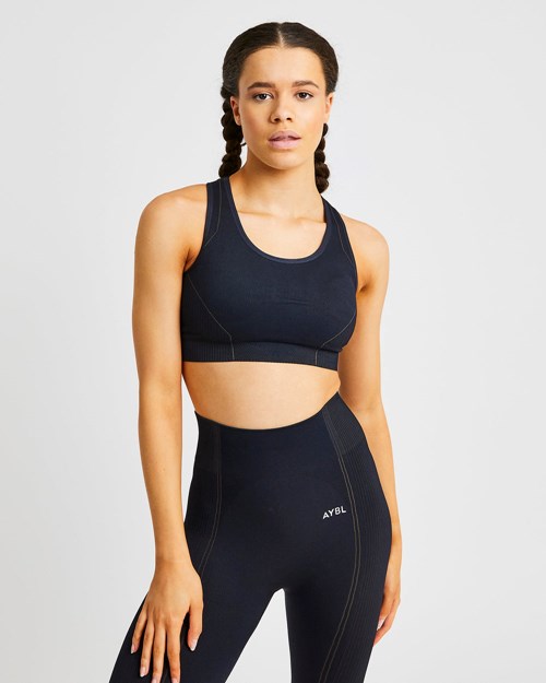 AYBL Reflex Seamless Sports Bra Negras | MCOWR2310