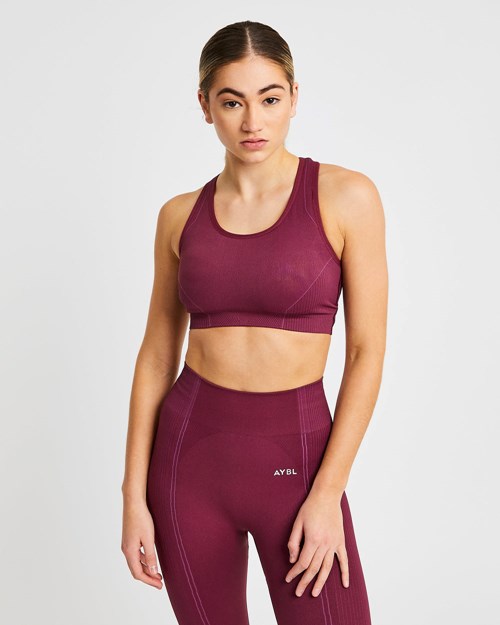 AYBL Reflex Seamless Sports Bra Plum | FETBP0294