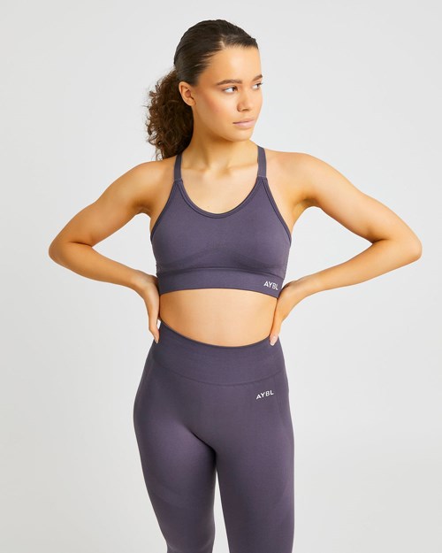 AYBL Reform Seamless Sports Bra Charcoal | DRPBG9547