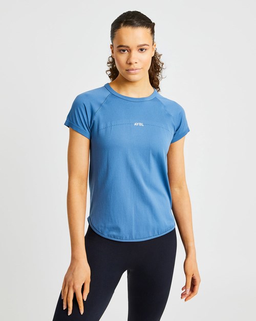 AYBL Reform Seamless T Shirt Azules | FENIH6493